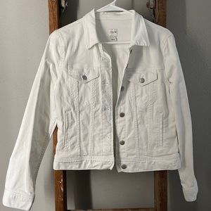 J Crew white jean jacket. Never worn.